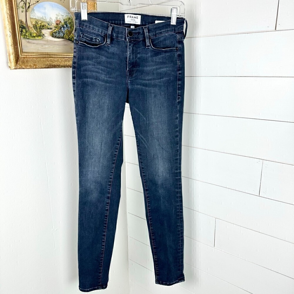 Frame Denim Le Skinny de Jeanne Manor Ave Mid Rise Size 28 - Picture 1 of 6